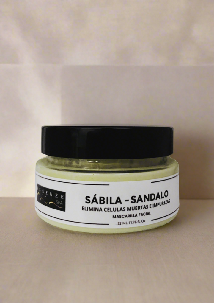 MASCARILLA FACIAL de ALOE y SÁNDALO