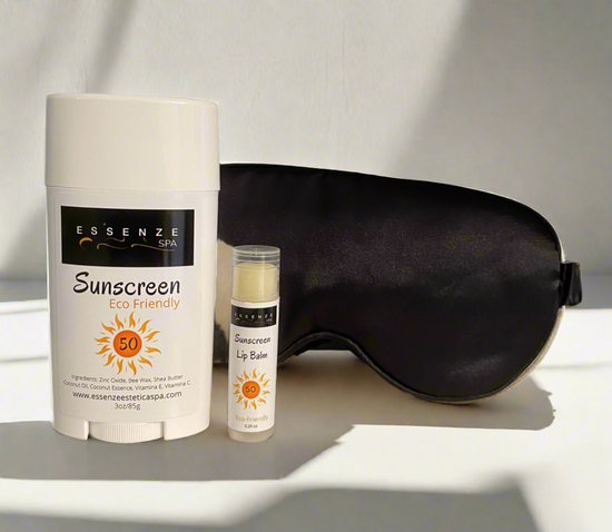 SUNSCREEN &amp; LIP BALM 50+ includes sleeping mask