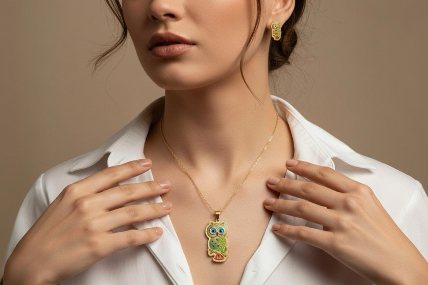 Búho Encanto – Set de Dije y Pantallas