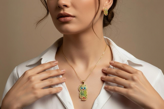 Búho Encanto – Set de Dije y Pantallas