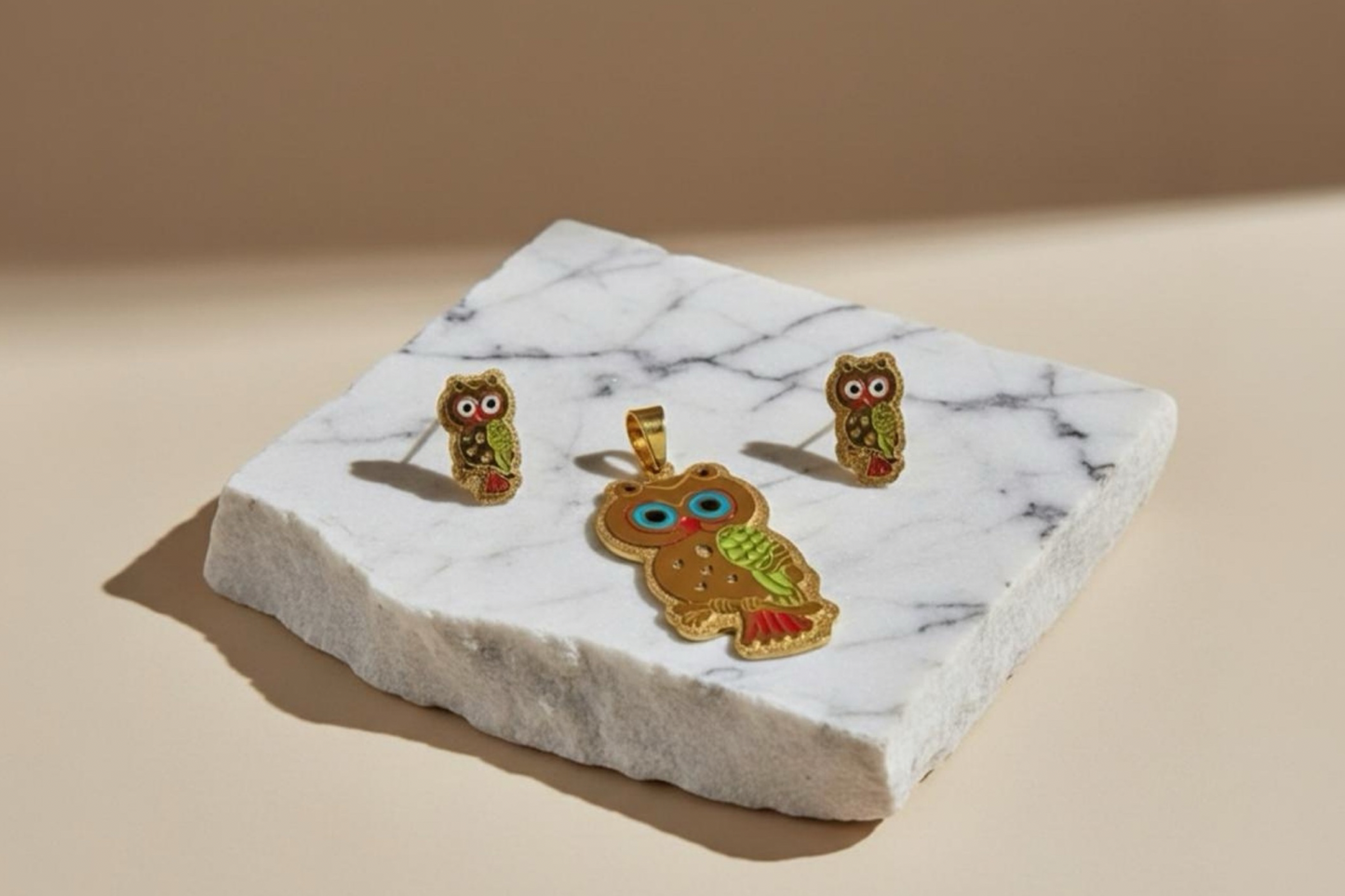 Búho Encanto – Set de Dije y Pantallas