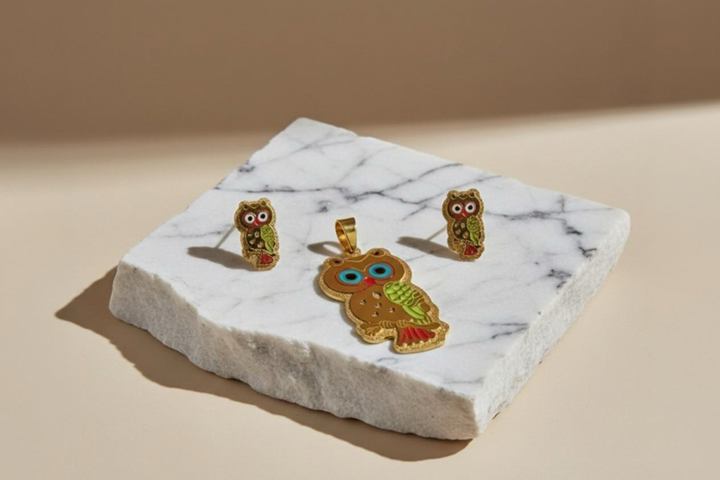 Búho Encanto – Set de Dije y Pantallas