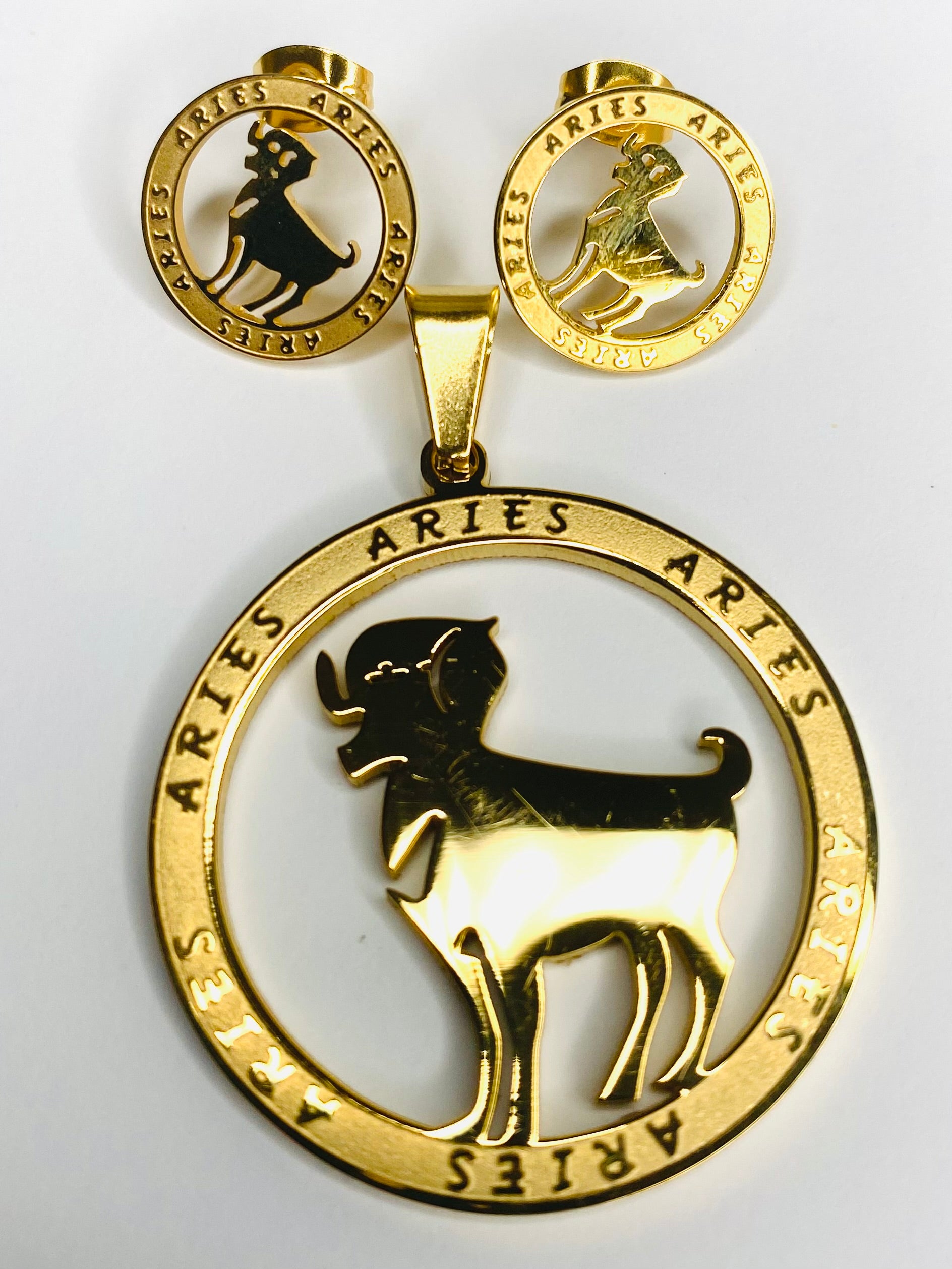 ZODIAC SIGN PENDANT &amp; EARINGS